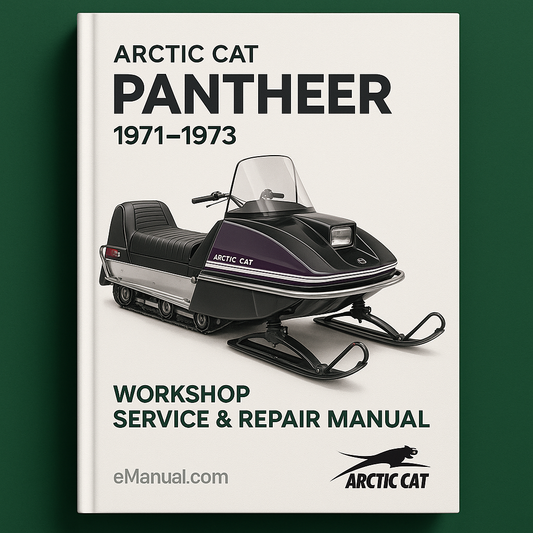Arctic Cat Panther 1971-1973 Workshop Service Repair Manual