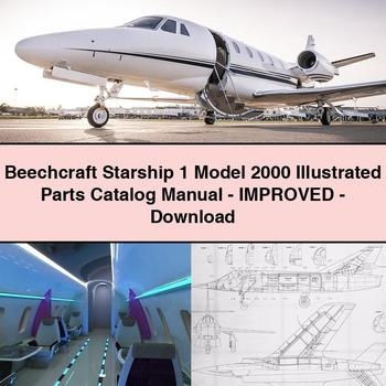 Beechcraft Starship 1 Model 2000 Illustrated Parts Catalog Manual-Improved