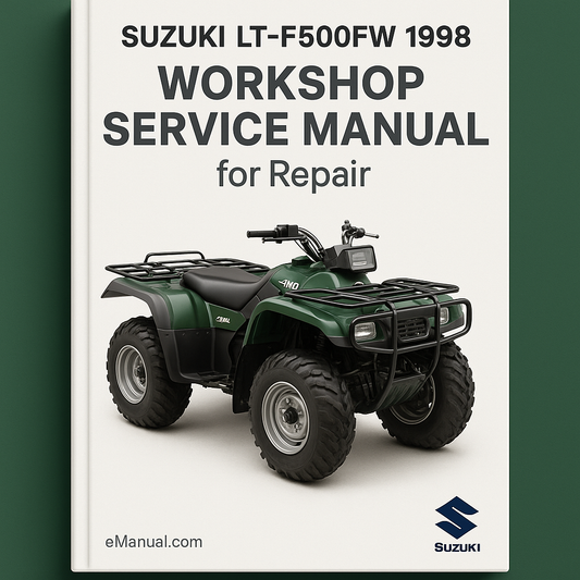 Suzuki LT-F500FW 1998 Workshop Service Manual for Repair