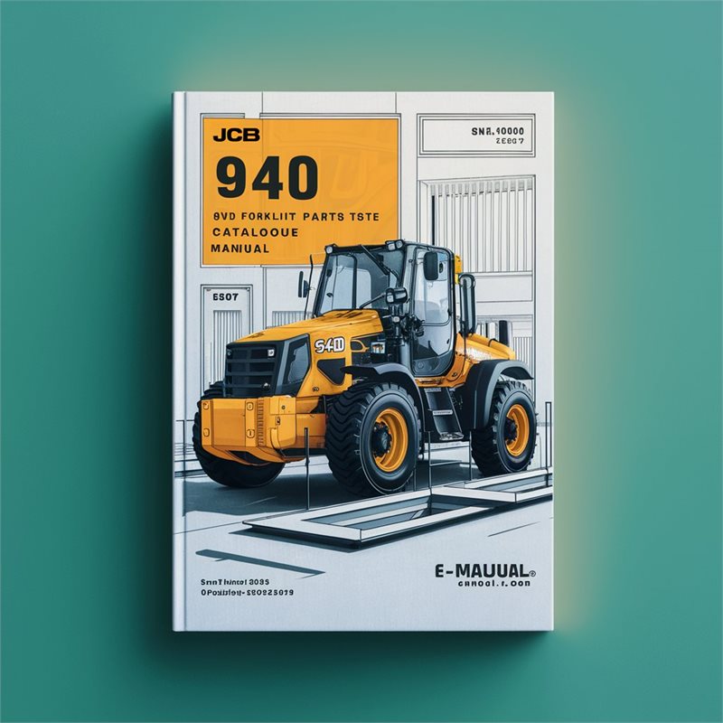 JCB 940 4WD Forklift (sn: 00825400-00825483, 01280000-01281999, 01483000-01483999, 01484000-01484181, 02228008-02228489) Parts Catalog