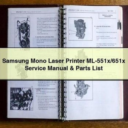 Samsung Mono Laser Printer Ml-551x/651x Parts Catalog PDF