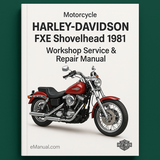 Harley Davidson FXE Shovelhead 1981 Workshop Service Repair Manual
