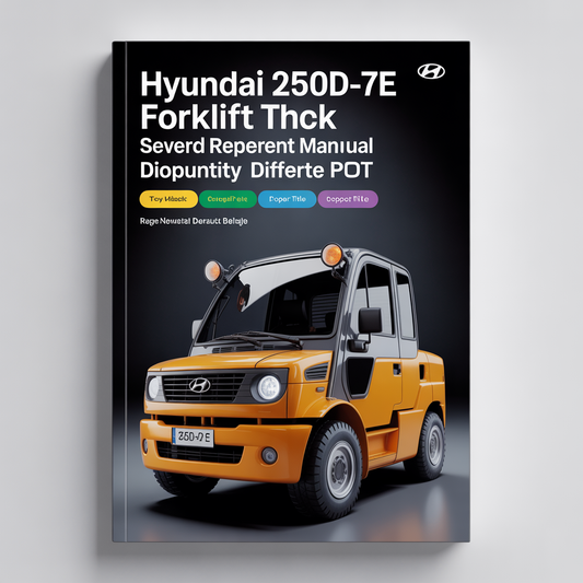 HYUNDAI 250D-7E FORKLIFT Truck Service Repair Manual
