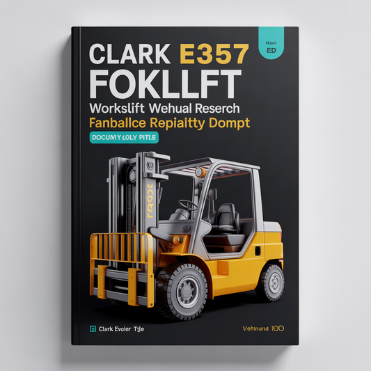 Clark E357 Forklift Workshop Service Repair Manual