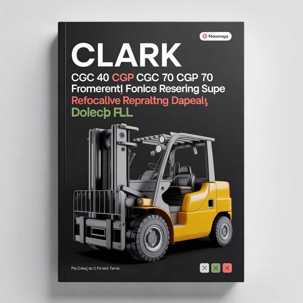 Clark CGC 40 CGC 70 CGP 40 CGP 70 Forklift Workshop Service Repair Manual