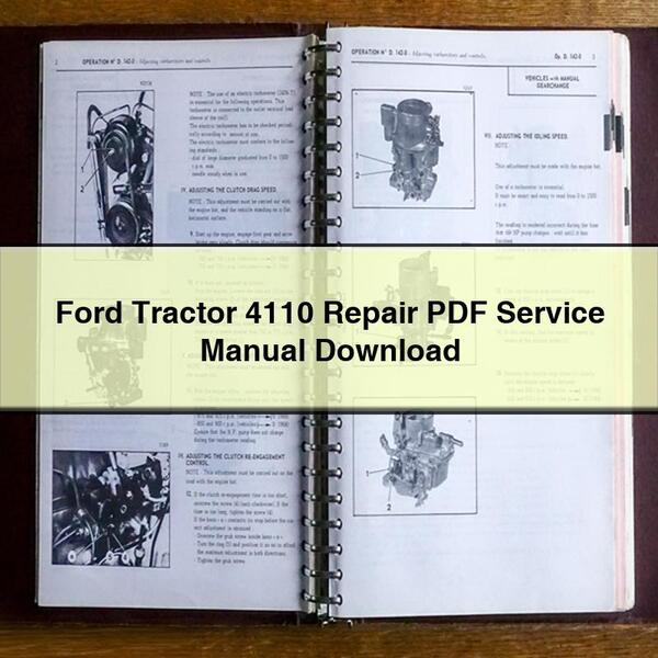 Ford Tractor 4110 Repair Service Manual