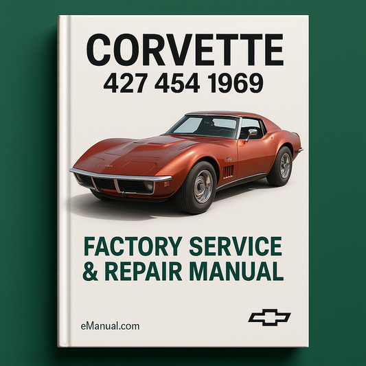 Corvette 427 454 1969 Factory Service Repair Manual