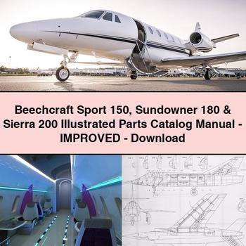 Beechcraft Sport 150 Sundowner 180 & Sierra 200 Illustrated Parts Catalog Manual-Improved