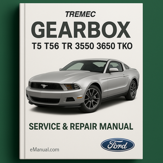 TREMEC Caja de cambios T5 T56 TR 3550 3650 TKO Manual de reparación de servicio Descargar PDF