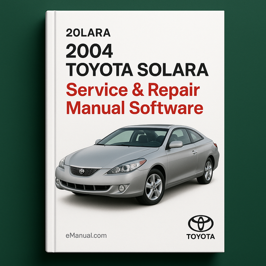 2004 Toyota Solara Service & Repair Manual Software