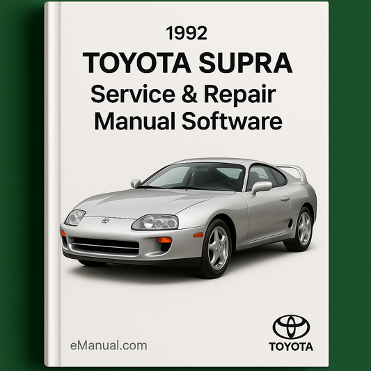 1992 Toyota Supra Service & Repair Manual Software