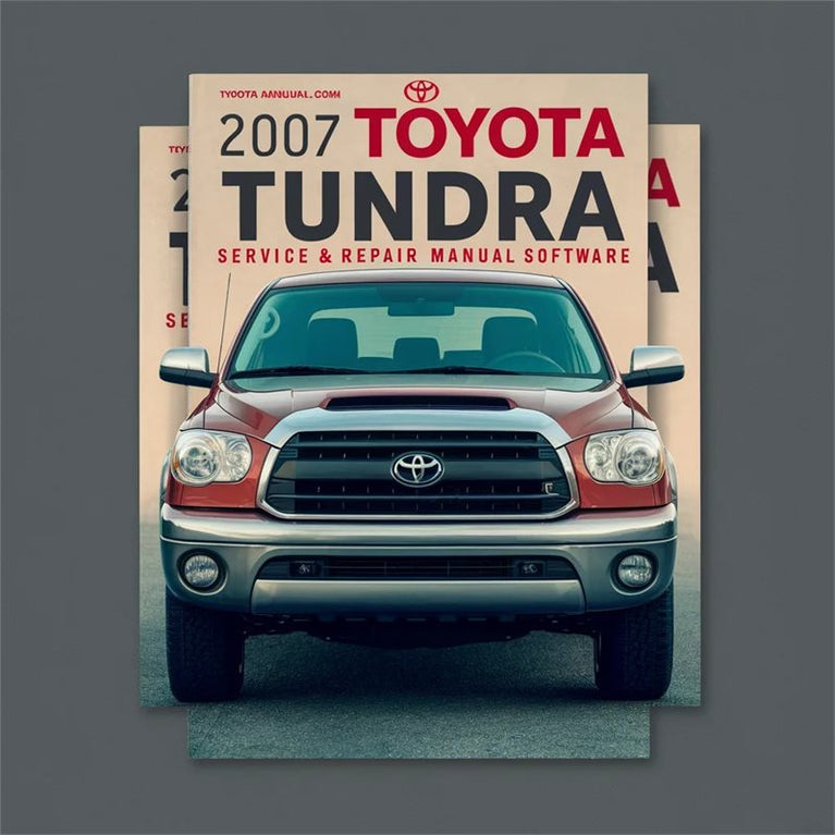 2007 Toyota Tundra Software Service Repair Workshop Manual PDF