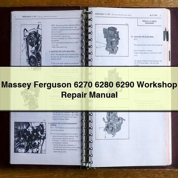 Massey Ferguson 6270 6280 6290 Workshop Repair Manual