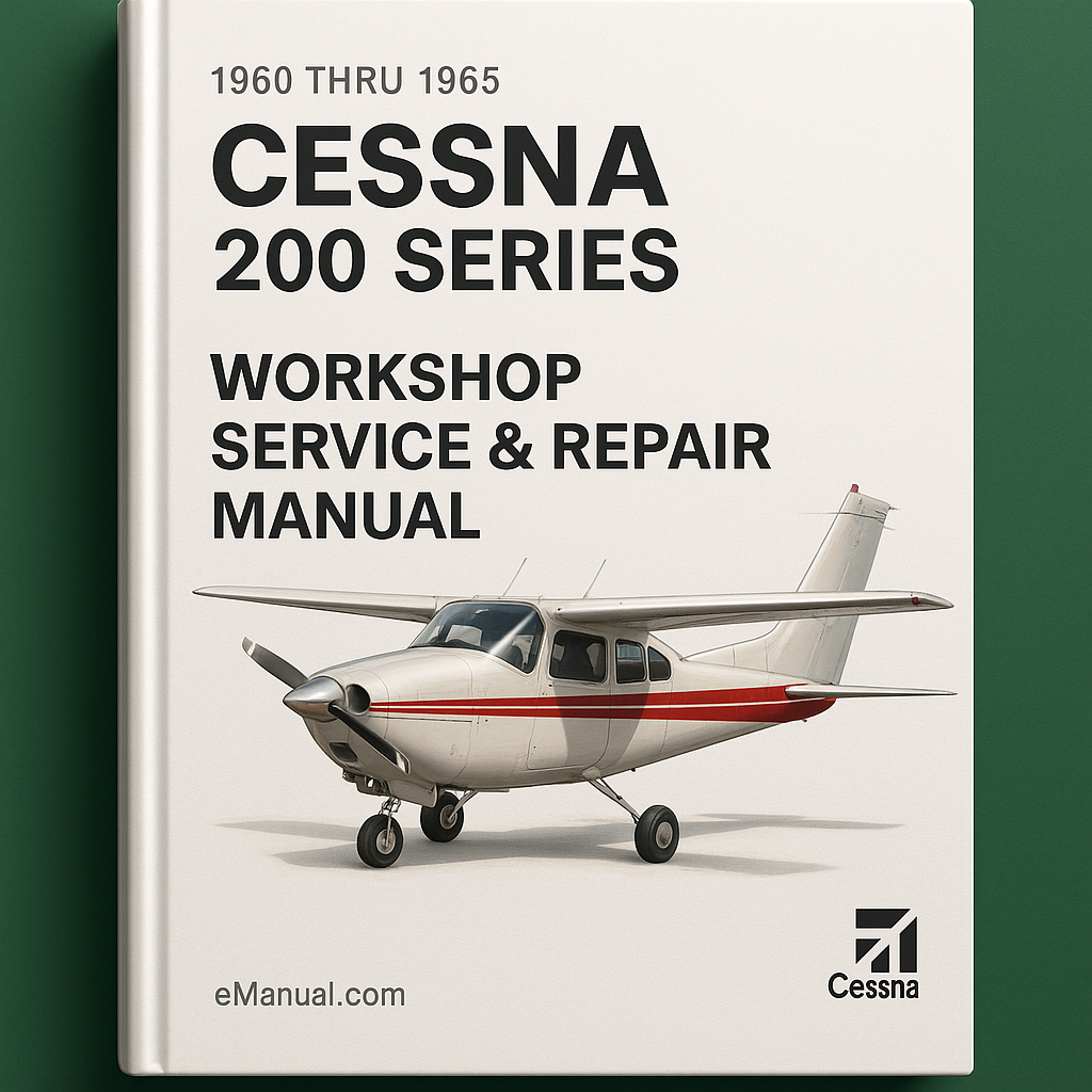 Manual de reparación de servicio de taller Cessna serie 200 de 1960 a 1965 PDF
