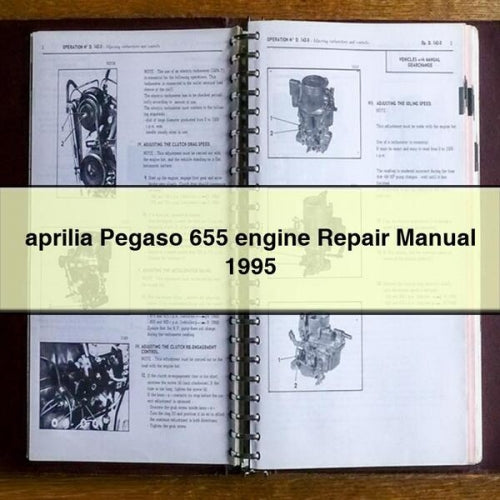 aprilia Pegaso 655 engine Repair Manual 1995