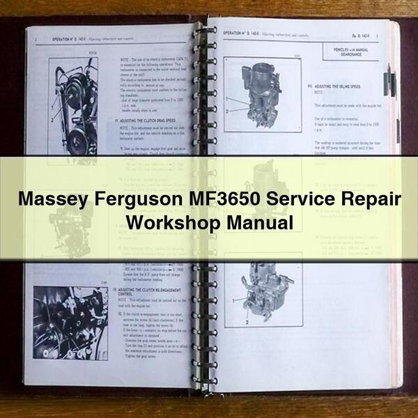 Massey Ferguson MF3650 Service Repair Workshop Manual