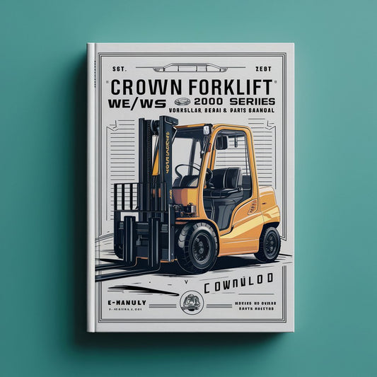 Crown Forklift WE/WS 2000 Series Workshop Service Repair & Parts Manual (English French German)
