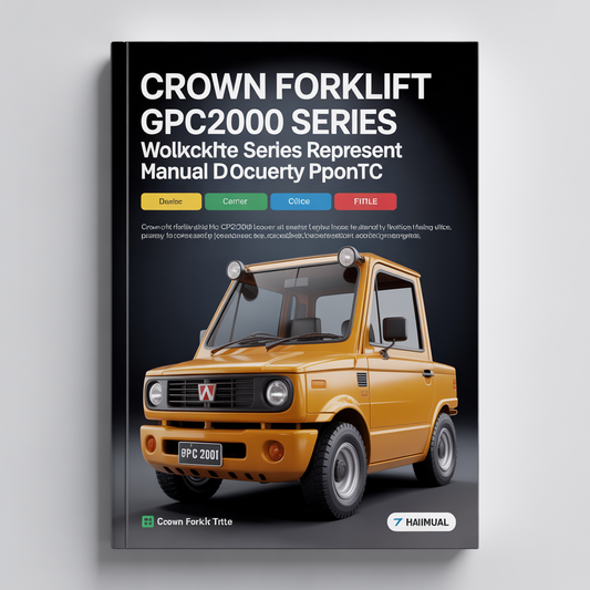 Crown Forklift GPC2000 Series Workshop Service Repair Manual