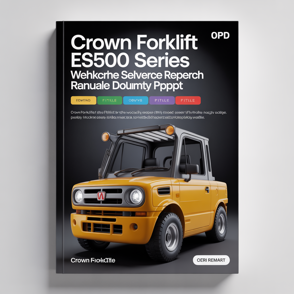 Crown Forklift ESR4500 Series Workshop Service Repair Manual