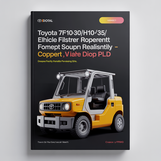 TOYOTA 7FB10-30/H10-25/J35 Electric POWERED FORKLIFT Service Repair Manual