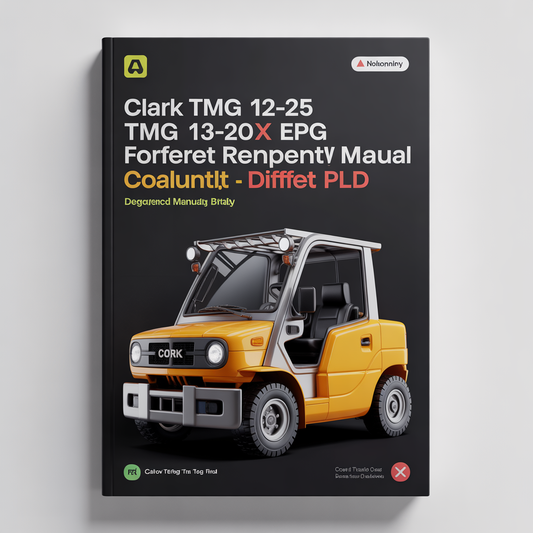 CLARK TMG 12-25 TMG 13-20X EPG 15-18 FORKLIFT Service Repair Manual