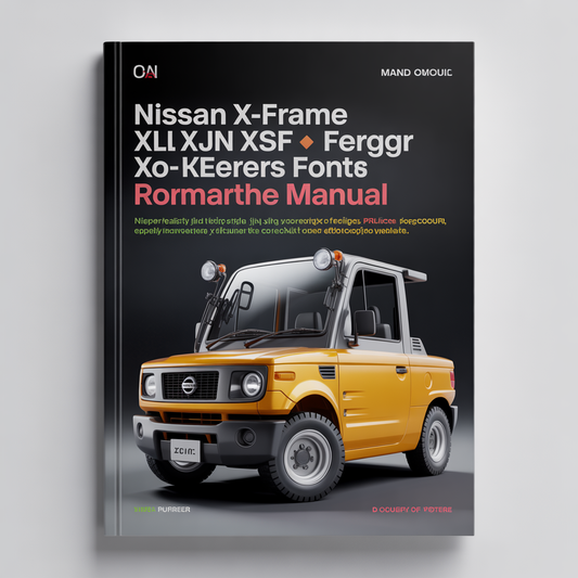 Nissan X-frame XLL XJN XSN XTF X-Ergo Series Forklift Workshop Manual