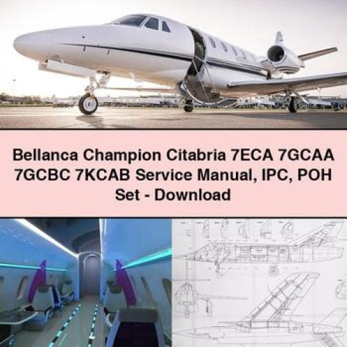Bellanca Champion Citabria 7ECA 7GCAA 7GCBC 7KCAB Service Manual IPC POH Set