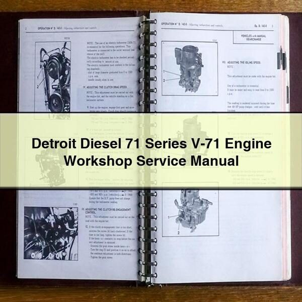Detroit Diesel 71 Series V-71 Engine Workshop Service Repair Manual