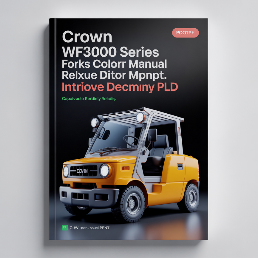 Crown WF3000 Series Forklift Parts Catalog Manual PDF