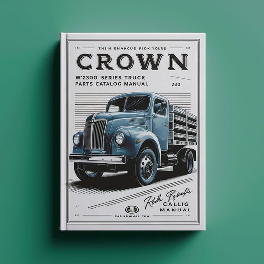 Crown WP2300 Series Pallet Truck Parts Catalog Manual