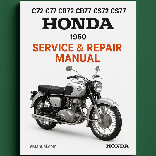 C72 C77 CB72 CB77 CS72 CS77 1960 HONDA Service Repair Manual