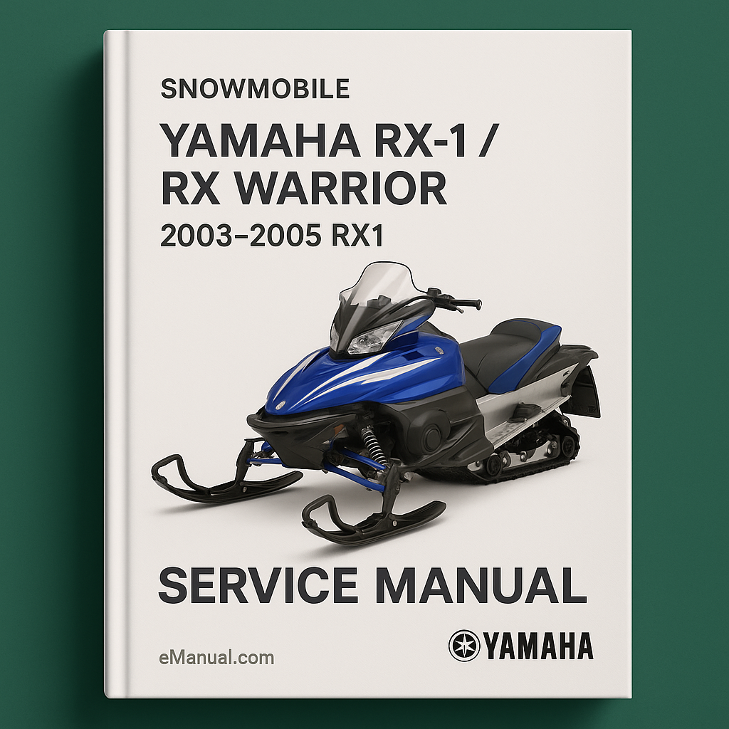 Yamaha RX-1 / RX Warrior snowmobile Service Manual Repair 2003-2005 RX1
