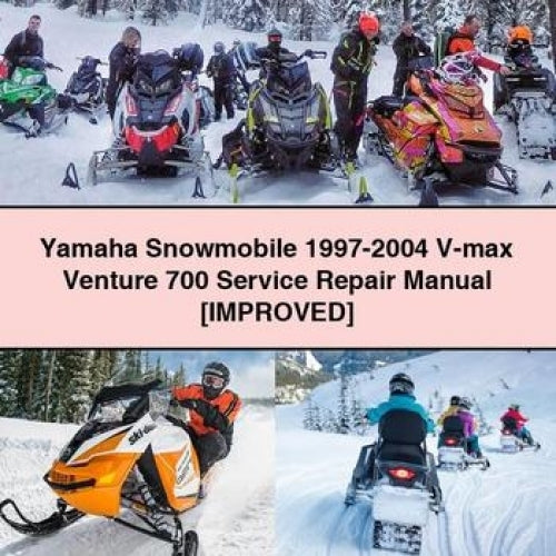 Yamaha Snowmobile 1997-2004 V-max Venture 700 Service Repair Manual [Improved]