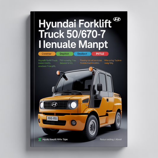 Hyundai Forklift 50/60/70DF-7 Service Repair Manual