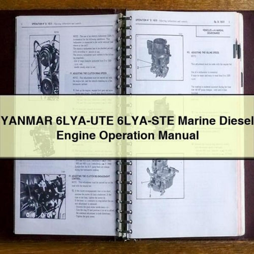 YANMAR 6LYA-UTE 6LYA-STE Marine DIESEL Engine Operation Manual