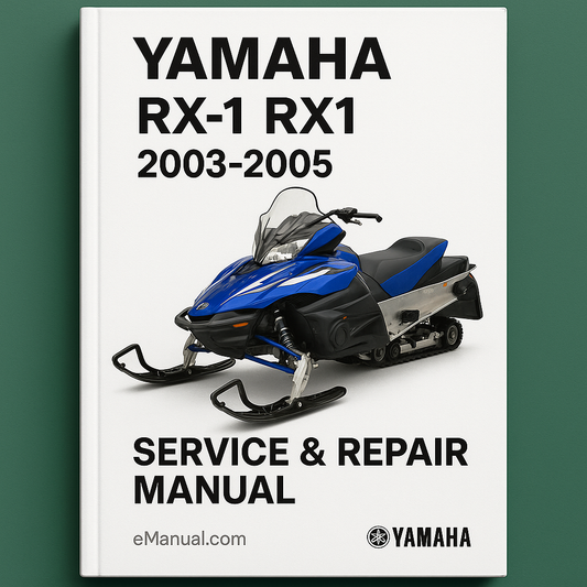 Yamaha RX-1 RX1 2003-2005 Service Repair Manual