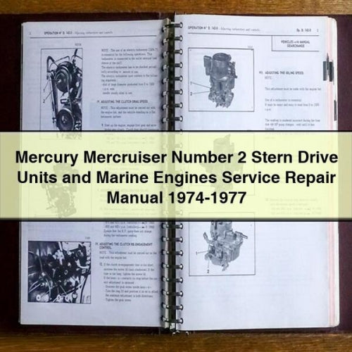 Mercury Mercruiser Number 2 Stern Drive Units and Marine Engines Service Repair Manual 1974-1977