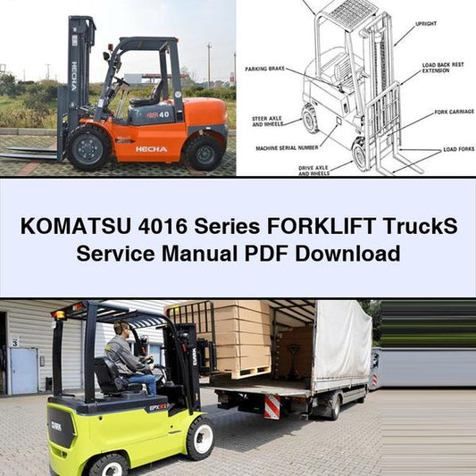 Komatsu 4016 Series ForkliftS Service Repair Manual