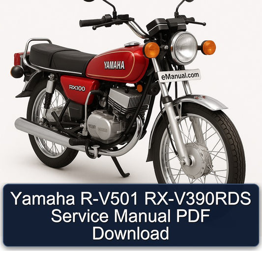 Yamaha RX Models R-V501 Rx-v390rds Service Repair Workshop Manual