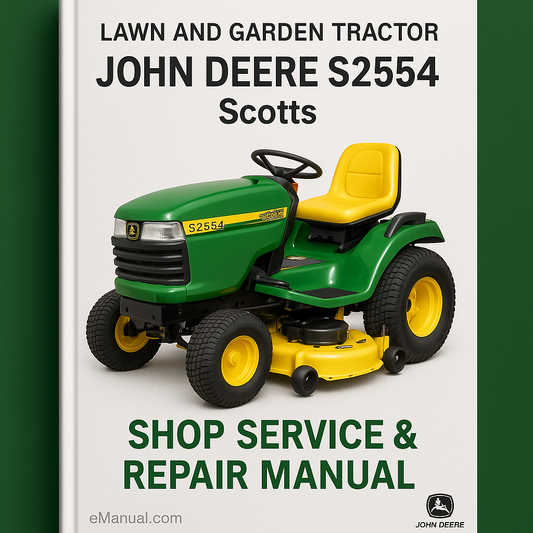 John Deere S2554 Scotts Lawn and Garden Tractor Shop Service Repair Manual