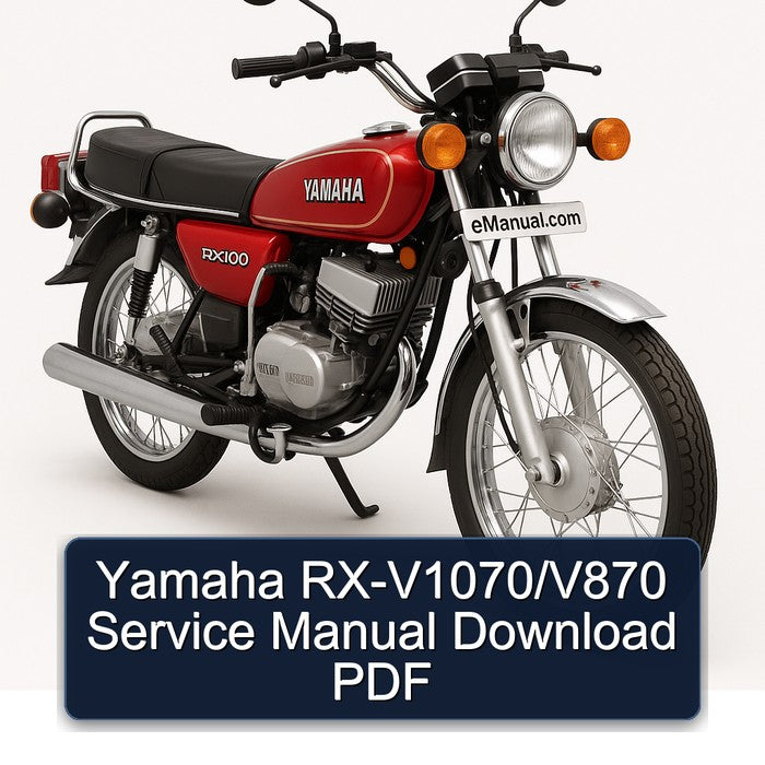 Yamaha RX Models Rx-v1070/v870 Service Repair Workshop Manual PDF