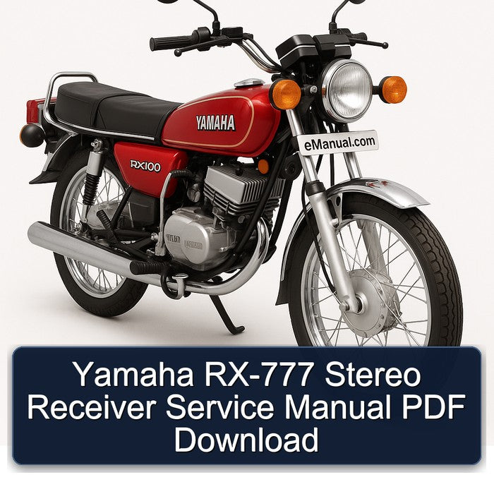 Yamaha RX Models RX-777 Stereo Receiver Service Repair Workshop Manual PDF