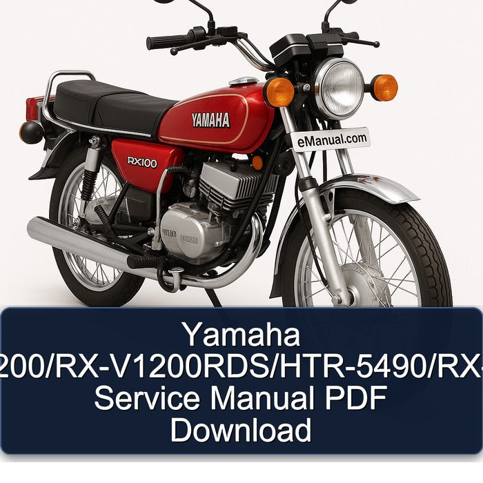Yamaha RX Models Rx-v1200/rx-v1200rds/htr-5490/rx-v2200 Service Repair Workshop Manual PDF