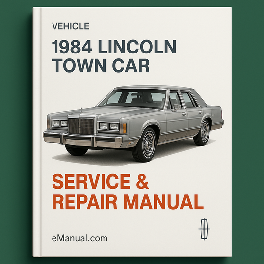 1984 Lincoln Town Car Service & Repair Manual