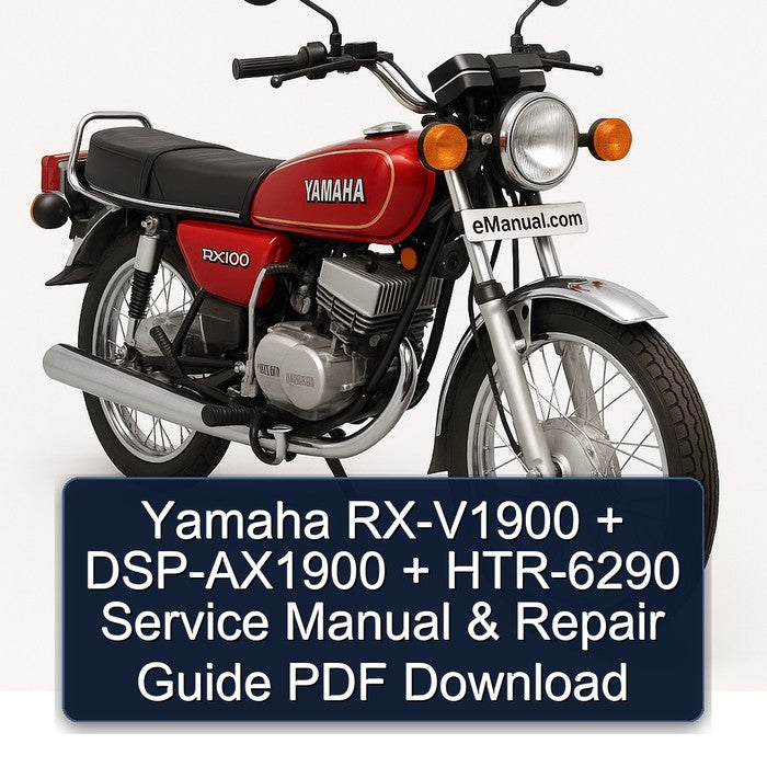 Yamaha RX Models RX-V1900 Dsp-ax1900 HTR-6290 Service Repair Workshop Manual PDF