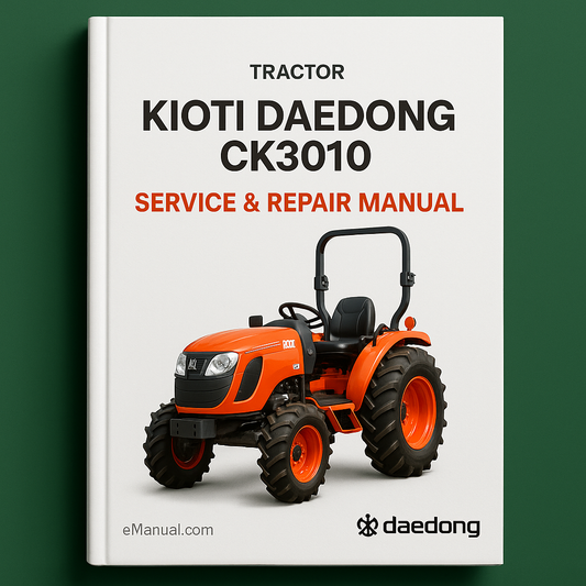 KIOTI DAEDONG CK3010 Tractor Service Repair Manual