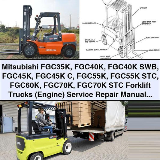 Mitsubishi FGC35K FGC40K FGC40K SWB FGC45K FGC45K C FGC55K FGC55K STC FGC60K FGC70K FGC70K STC Forklift (Engine) Service Repair Manual