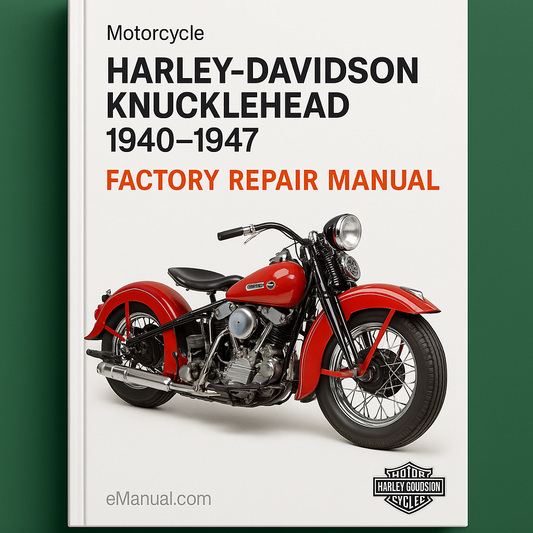 Harley Davidson Knucklehead 1940-1947 Factory Repair Manual