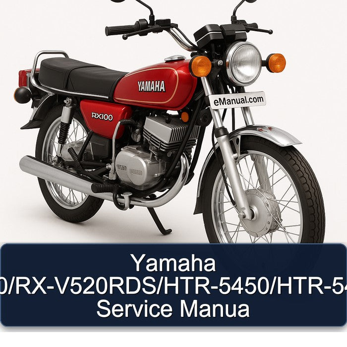 Yamaha RX Models Rx-v520/rx-v520rds/htr-5450/htr-5450rds Manua Service Repair Workshop Manual PDF