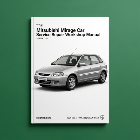 1998-2003 Mitsubishi Mirage Service Repair Workshop Manual
